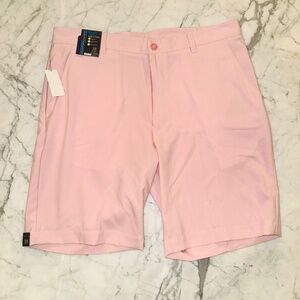 NWT Roundtree & Yorke Performance Shorts in Seersucker Pink- Size 38